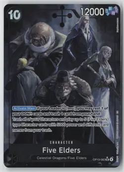 One Piece TCG Five Elders SR Alt Art OP13-082 Carrying On His Will English - Image 1