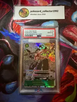 2024 One Piece OP06 EN RORONOA ZORO Manga Alternate Art #118 PSA 10 Gem mint - Image 1