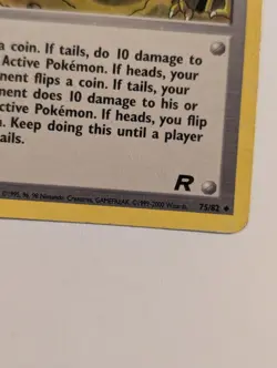 Digger (Rocket's Secret Machine) 75/82 - Vtg Pokemon Trainer Card Nintendo WOTC - Image 3