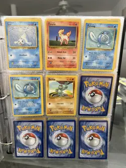 Pokemon Base Set - Miscut error cards (very off-centered) - lot of 5 cards - Image 1