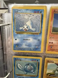 Pokemon Base Set - Miscut error cards (very off-centered) - lot of 5 cards - Image 2