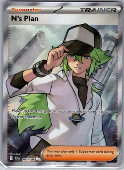 N's Plan 163/086 SV: Black Bolt - Pokemon Card - NM - Image 1