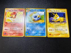 (LP) Light Vaporeon 134 Jolteon 135 Flareon 136 2001 Japanese Pokemon Card - Image 1