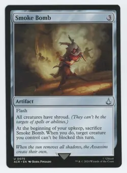Smoke Bomb - 0075 - Assassin's Creed - MTG - U - Regular - Image 1