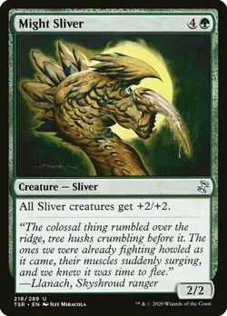 1x NM Might Sliver - Time Spiral Remastered [MTG] pack fresh - Image 1