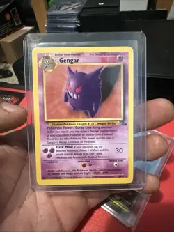 Pokemon TCG Gengar 1st Edition Fossil 20/62 Regular Rare 80 HP - Image 1