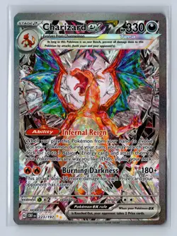 2023 Pokemon Obsidian Flames Charizard EX #223/197 - Image 1