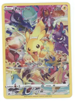 2023 Pokemon SWSH Crown Zenith Pikachu Secret Rare #160/159 - Image 1