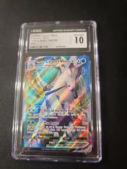 CGC Gem Mint 10 Ice Rider Calyrex Vmax #46 2021 Pokemon S&S Chilling Reign - Image 1