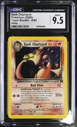 Dark Charizard *CGC 9.5* Holo *Team Rocket* #4/82 *2000* Vintage * Pokemon - Image 1