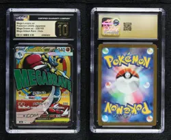 Mega Attack Rare - Mega Lucario ex Japanese Pokemon M2A: Mega Dream CGC 10 - Image 3
