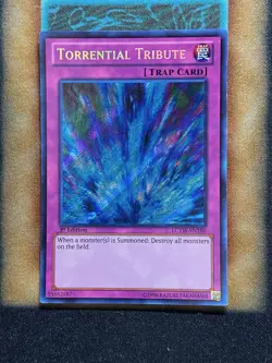 Yugioh Torrential Tribute LCYW-EN180 Secret Rare 1st Ed LP - Image 1