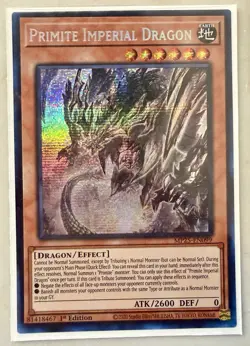 Yugioh! Primite Imperial Dragon - MP25-EN099 - Prismatic Secret Rare - 1st Editi - Image 1