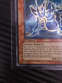 Yugioh: 1st Edition Ido the Supreme Magical Force (Secret Rare) CRMS-EN096 NM - Image 2