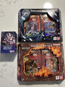 ONE PIECE Illustration Box Vol 5 & Vol 6 NEW PRB-02 OP-13 Bundle TCG - Image 1
