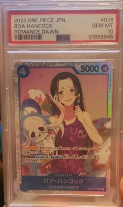 Bandai Boa Hancock Romance Dawn #078 Foil Japanese 2022 PSA 10 - Image 1