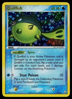 Pokemon Card - Qwilfish Team Rocket Returns 27/109 Rare Reverse Holo Stamped - Image 1