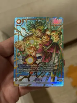Bandai Dragon Ball Super Card Game Broly SRX Holo Battle FB08-087 30000HP - Image 1