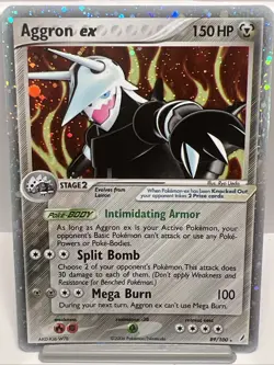 Aggron EX 89/100 EX Crystal Guardians Ultra Rare Holo Pokemon Card 2006. NM - Image 1