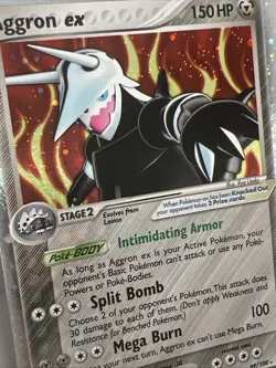 Aggron EX 89/100 EX Crystal Guardians Ultra Rare Holo Pokemon Card 2006. NM - Image 2