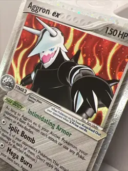 Aggron EX 89/100 EX Crystal Guardians Ultra Rare Holo Pokemon Card 2006. NM - Image 3