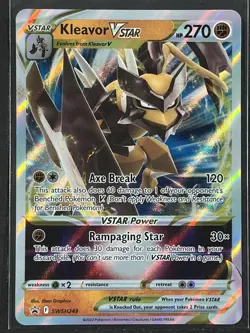 Kleavor VSTAR #SWSH249 SWSH: Sword & Shield Promo Cards 250010 - Image 1