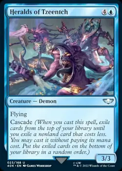 4 x Heralds of Tzeentch - Universes Beyond: Warhammer 40,000 - NM-Mint - MTG - Image 1