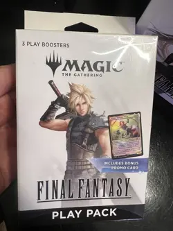 Magic The Gathering Final Fantasy Play Pack w/ 3 Packs & Promo SEALED NEW - Image 1