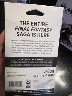 Magic The Gathering Final Fantasy Play Pack w/ 3 Packs & Promo SEALED NEW - Image 2