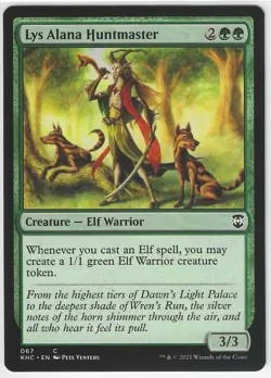 MTG Magic the Gathering Lys Alana Huntmaster #67 Commander: Kaldheim - Image 1
