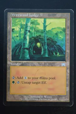 Magic The Gathering MTG WIREWOOD LODGE Onslaught HP Damaged - Image 1