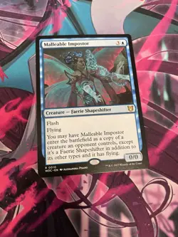 MTG - MALLEABLE IMPOSTOR - RARE - WOC - NM ~ - Image 1