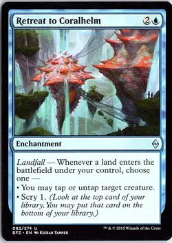 Retreat to Coralhelm U Battle for Zendikar 82 LP Magic - Image 1