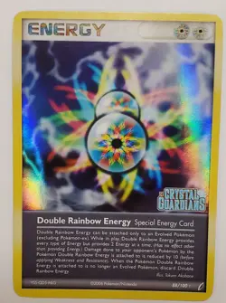 Pokemon Double Rainbow Energy 88/100 Crystal Guardians Reverse Holo Rare Englis. - Image 1