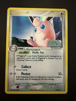 Pokemon TCG Crystal Guardians Wigglytuff 13/100 Stamped Reverse Holo Near Mint - Image 1