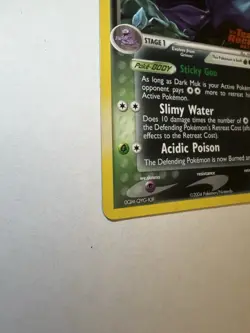 Pokemon TCG Dark Muk Team Rocket Returns 16/109 Reverse Holo Rare 2004 70 HP - Image 3