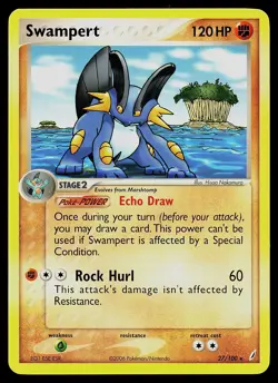 Pokemon Card - Swampert Crystal Guardians 27/100 Rare Non-Holo - Image 1