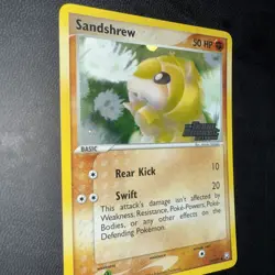 Pokemon TCG Sandshrew EX Team Rocket Returns Reverse Holo stamp 74/109 50 NM/LP - Image 2
