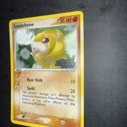 Pokemon TCG Sandshrew EX Team Rocket Returns Reverse Holo stamp 74/109 50 NM/LP - Image 3