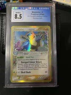 Blastoise Crystal Guardians Reverse Holo CGC 8.5 Stamped Old Label 2006 Pokemon - Image 1