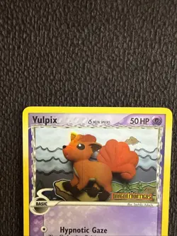 Pokemon Card - Vulpix Dragon Frontiers 70/101 Common Reverse Holo Stamped - Image 2