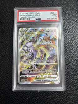 Pokemon Mewtwo VSTAR GG44/GG70 Crown Zenith Full Art Ultra Rare Holo PSA 9 - Image 1