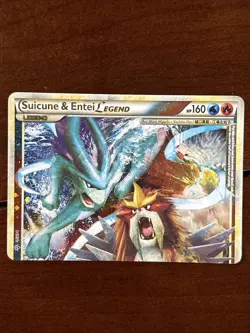 Pokemon HGSS Unleashed Suicune & Entei Legend Top 94/95 Holo Rare MP - Image 1