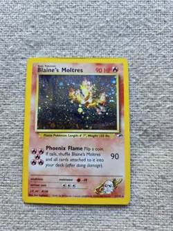 Blaine's Moltres 1/132 Gym Heroes Wing Semi Swirl Pokemon Tcg WOTC [P] - Image 5