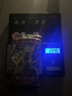 VERY HEAVY! 22.46Gram Obsidian Flames Pokemon TCG Factory Sealed Booster Pack!!! - Image 1