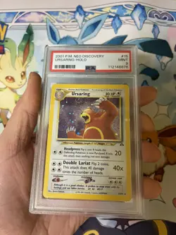 2001 POKEMON NEO DISCOVERY Ursaring-HOLO 15/75 🔥 PSA 9🔥mint - Image 1