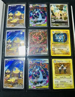 Pokemon TCG Binder Lot MCharizard Ex , 1st Edition Machamp , Holos NM 225x🔥 - Image 1