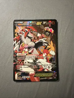 Pokemon TCG Team Magma's Groudon EX 15/34 Double Crisis Holo Rare Heavily Played - Image 1