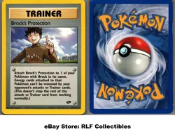 2000 Pokemon, Gym Challenge, #101/132 Brock's Protection, Rare - Image 1