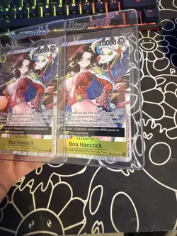 One Piece TCG Boa Hancock Op14-112 SR Lot of 2 The Azure Sea’s Seven English - Image 2